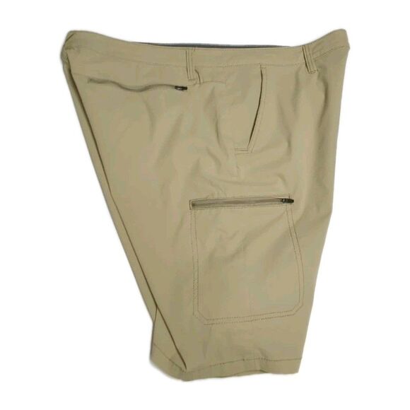 Weatherproof Vintage Men Trail Shorts 38 Straight Fit Zip Pockets Mid Rise Beige - Picture 7 of 10